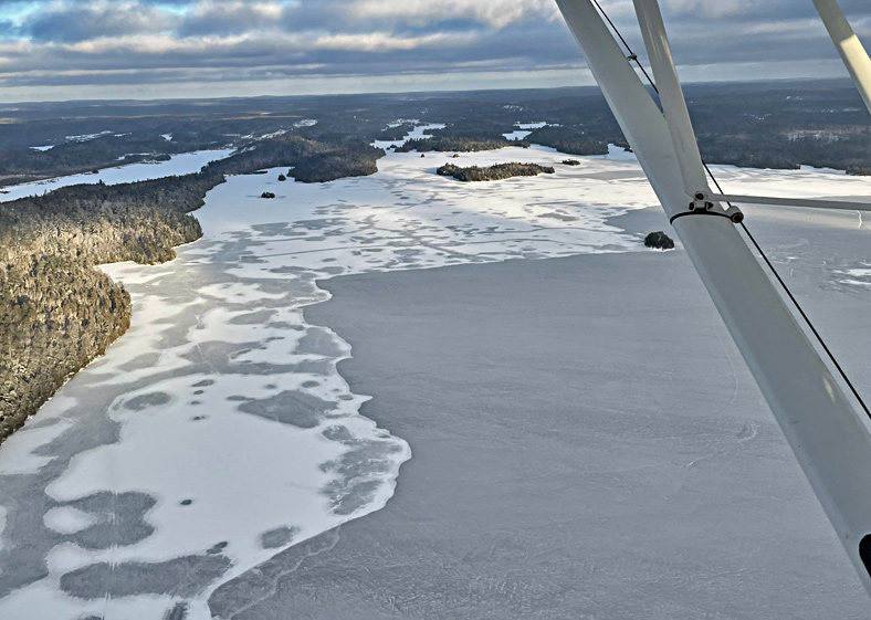 Lake Temagami freeze-up photo 2021
